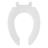 Asiento de inodro elongdo plstico blnco foset
